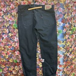 Levi’s  stroud Denim Jeans 501 40L 30W  Used  Black Made In USA 