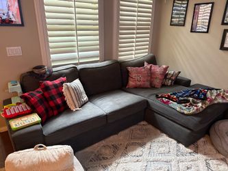 IKEA sectional couch, reversible chaise