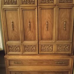 Rustic Wood Armoire