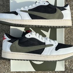 Travis Scott Jordan 1 Low ‘Olive’ 12W/10.5M