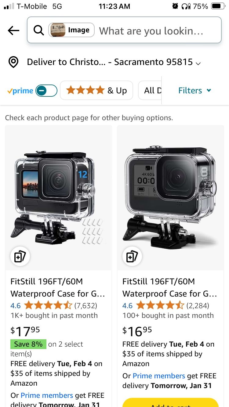 GoPro waterproof case