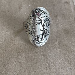 925 Zodiac Goddess Ring