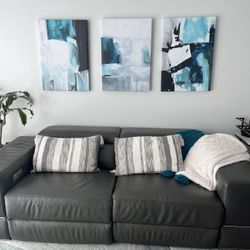 Modern Leather Electric Reclining Couch