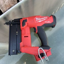 Milwaukee M18 Fuel Brushless 18ga Brad Nailer TOOL ONLY / NEEDS MAGAZINE / WORKS GOOD/ Sold As-Is