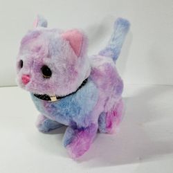 Plush Kitty moving Toy Battery Operated  - Rainbow 