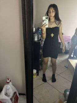 Black Strapless Dress New W/ Out Tags Small 