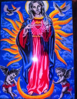 Virgin mary art