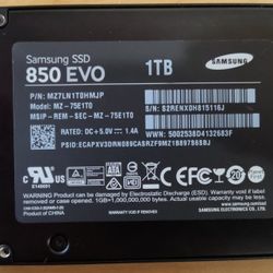 Samsung 850 EVO 2.5" 1TB SSD - SATA III - MZ-75E1T0