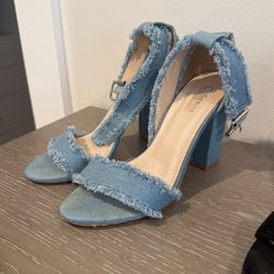 The Blue Denim Heels 
