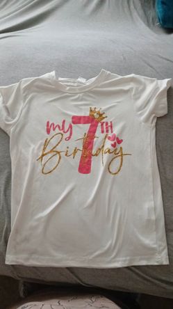 7 year old birthday shirt