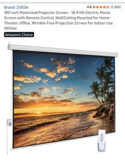 Projector With screen and stand Set