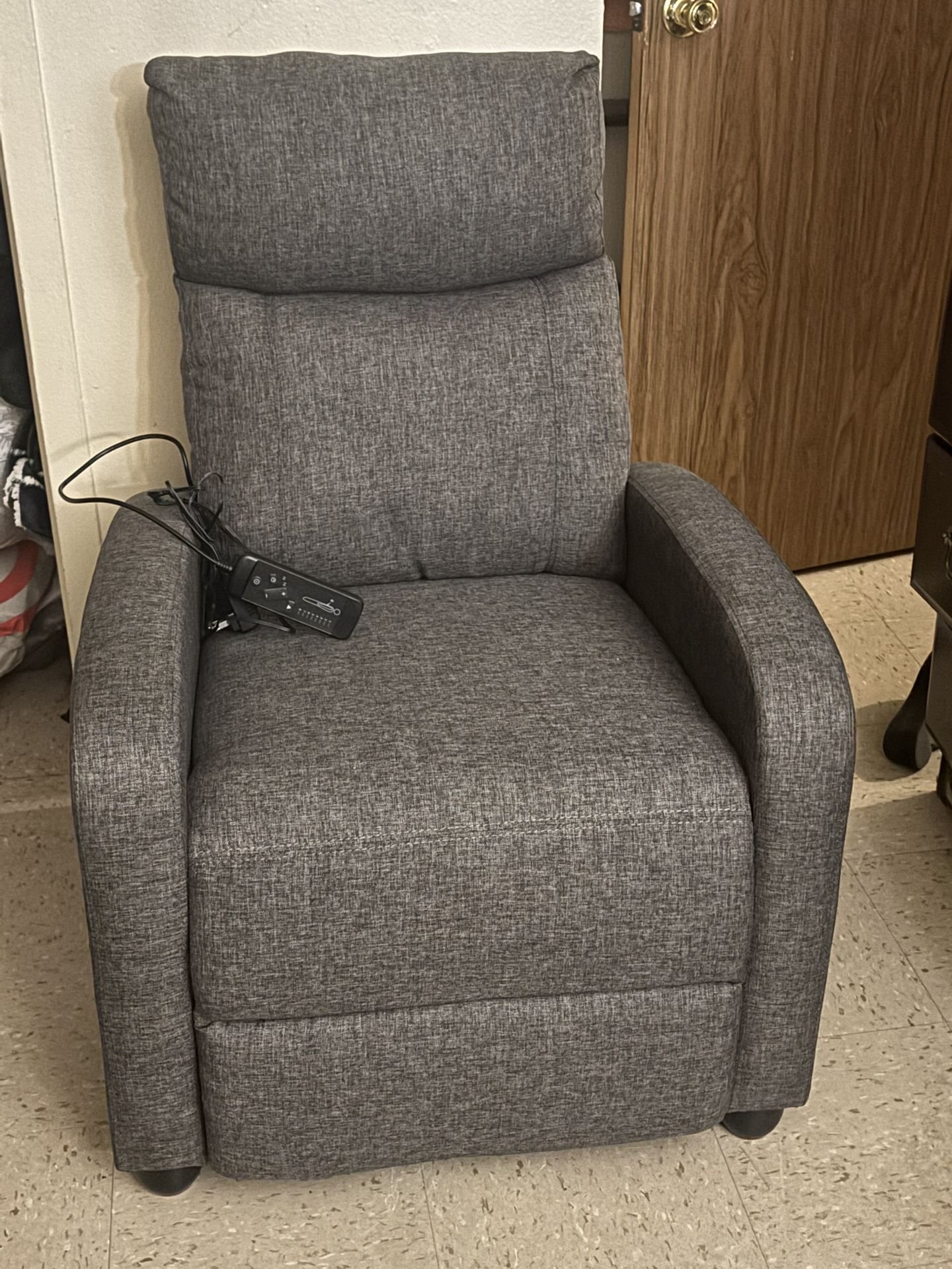 Reclining Massage Chair Gray Color