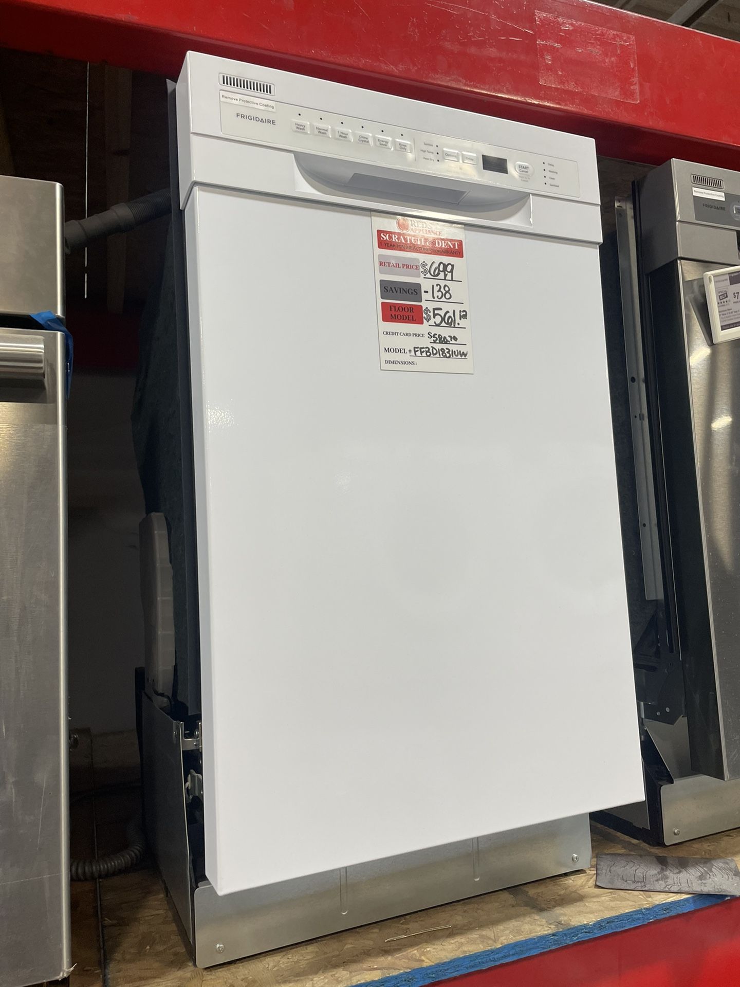 18 Inch Dishwasher White New