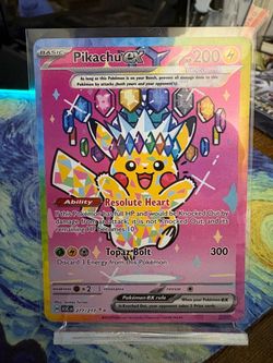Pikachu Ex 277/217 Pokemon Ascended Heroes