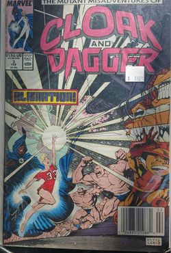 The Mutant Misadventures Of Cloak And Dagger # 3 Marvel Comic Book/1988