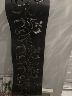 2 Wall Decor Metal Black Brown 