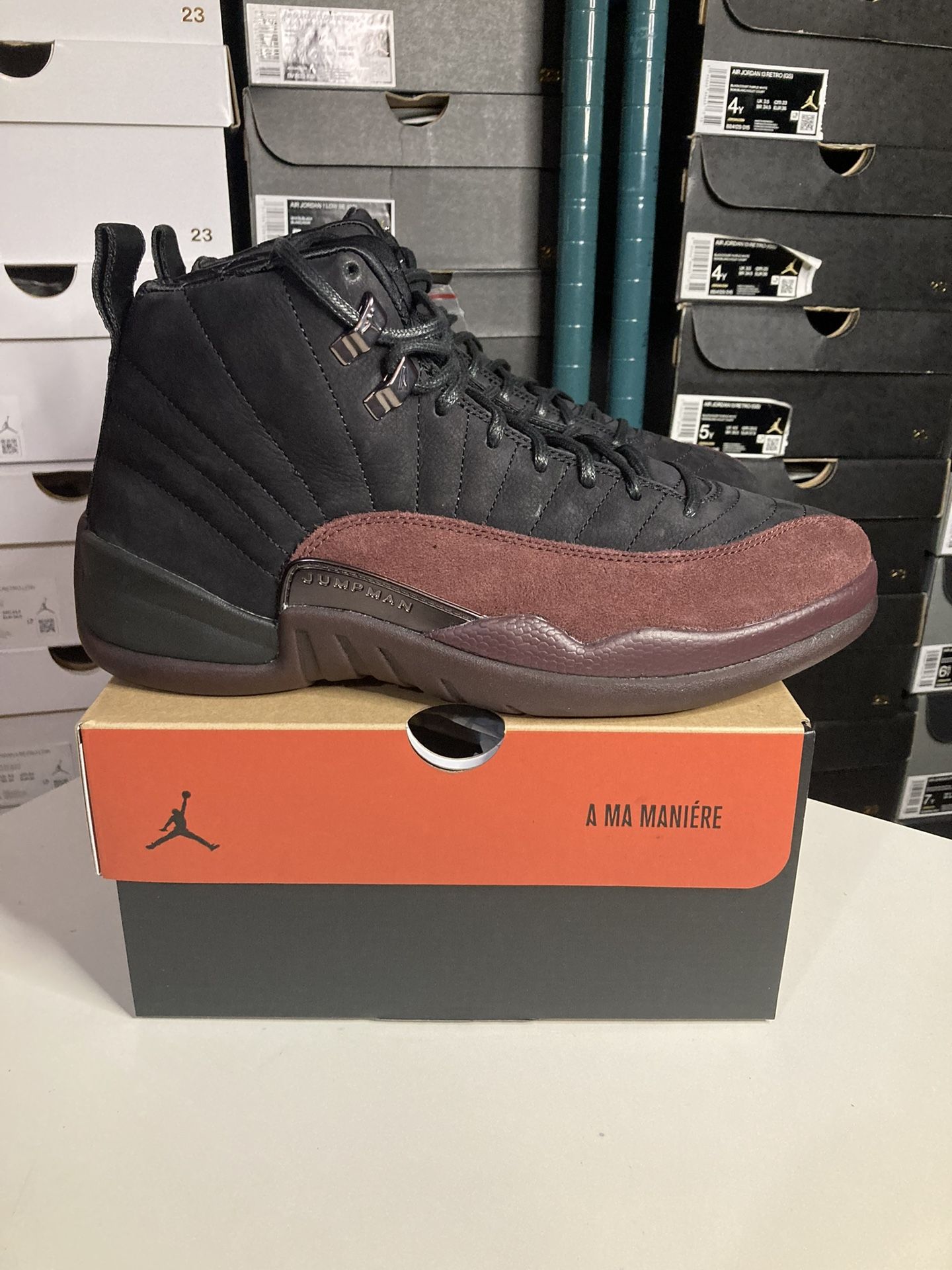AIR JORDAN 12 RETRO SP (A Ma Maniere Black W) [ 10 & 13 Women