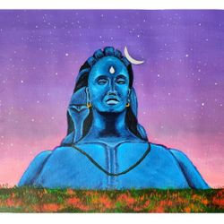 Painting Of Adiyogi (Hindu God Lord Shiva)