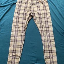 Yellow And Brown Leggings Size 2XL SHEIN 