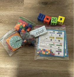 Math Manipulatives and Phonics Learning Bundle
