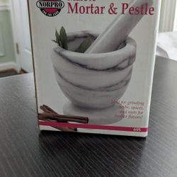 Marble Mortar & Pestle, New 