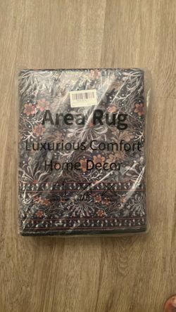 New unopened Uphome 2x6 Washable Kitchen Runner Rug Non Slip, Soft Thin Runners for Hallway, Entryway, Bedroom, Laundry, Vintage Floral Low Pile Stain