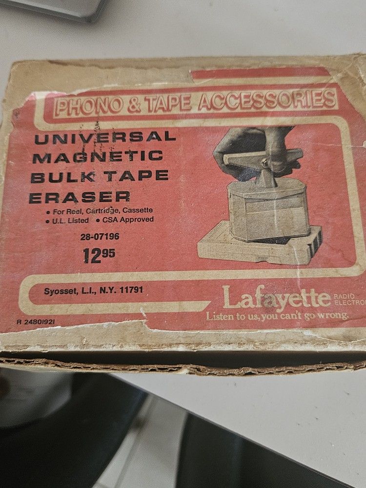 Magnetic Tape Eraser