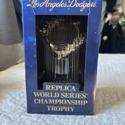 Los Angeles Dodgers 2024 World Series Replica Trophy SGA 6/17/25 NIB Unopened