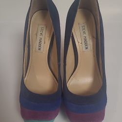 Steve Madden Women’s Multi-Color Heels Size 6 Blue Purple Green