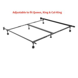 Heavy Duty Queen / King / Cal-King Adjustable Steel Bed Frame