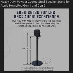 New Heavy Duty speaker Stand For Apple Homepods Gen 1 And 2