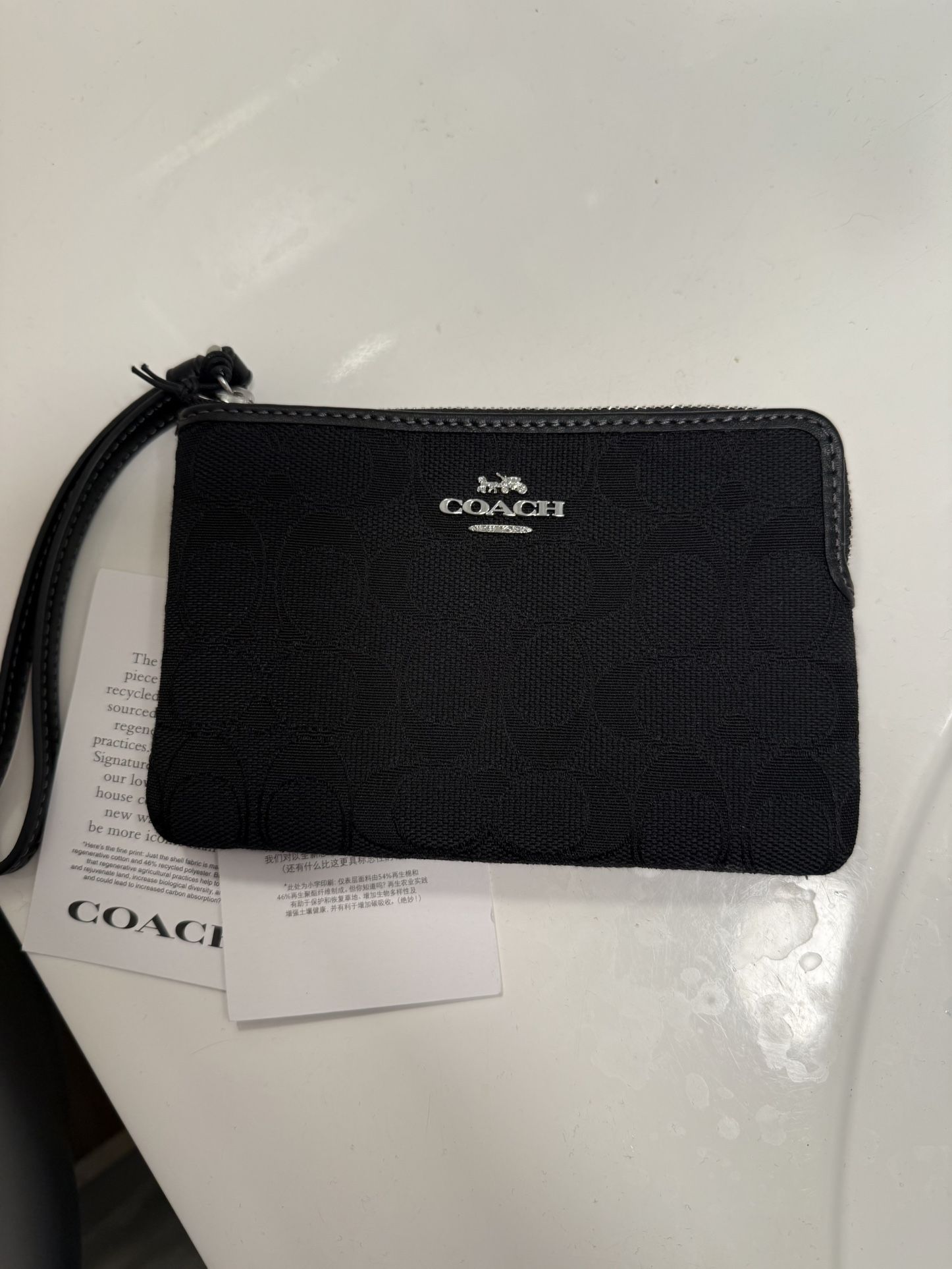 Coach Fabric Wristlet