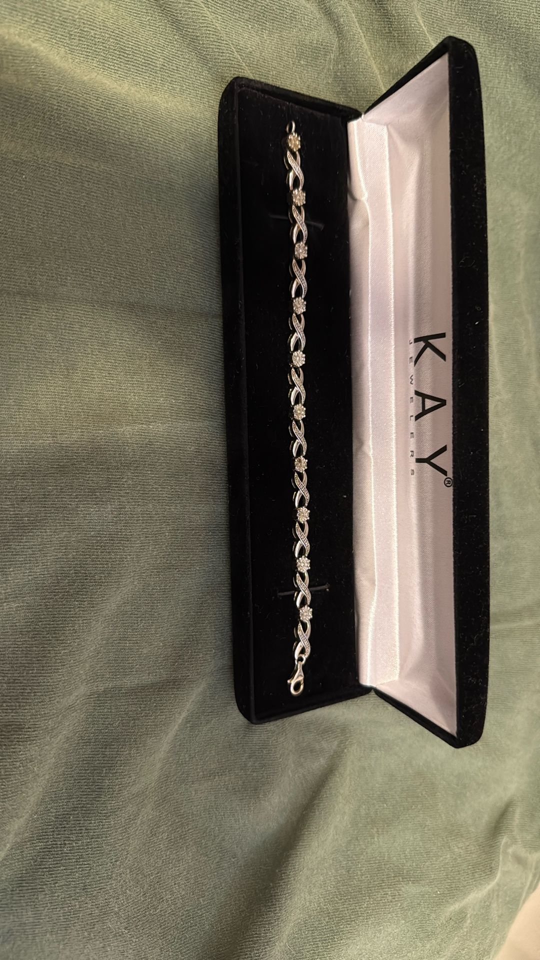 Kay’s Jewelry Silver Tennis Chain 7.5inch