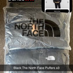 North Face puffer jackets 