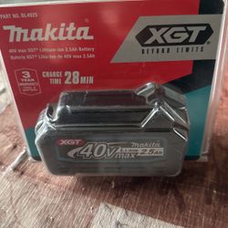 Makita  Xgt 40v Max 2.5 Ah Battery 
