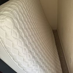 Purple Queen Mattress with metal base