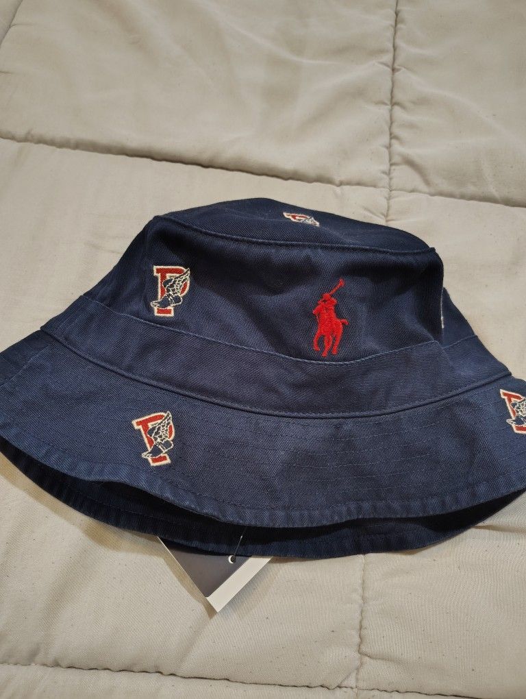 Polo Ralph Lauren P Wing Bucket Hat NWT Size S/M
