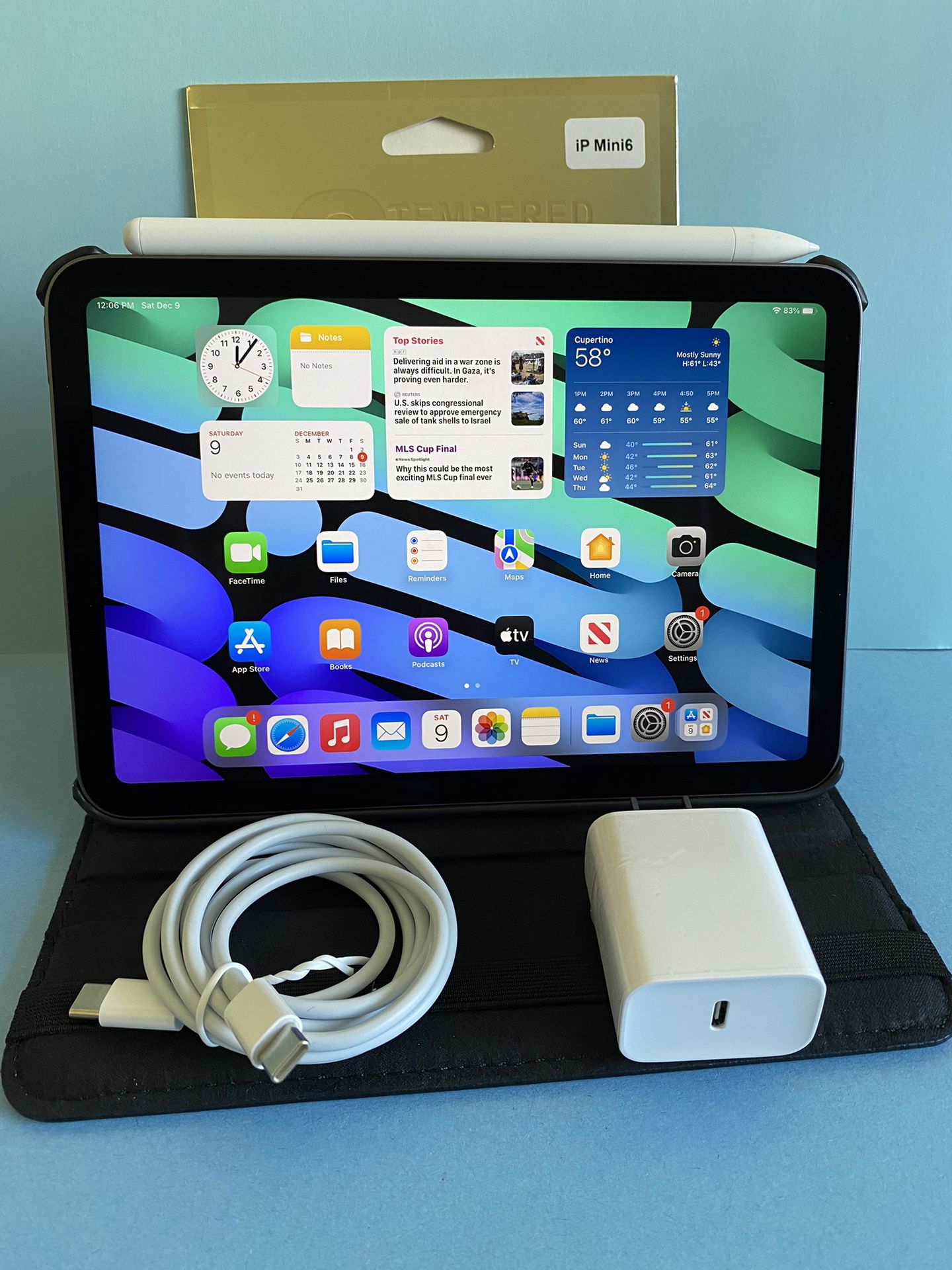 Apple Ipad Mini 6th Generation (Latest Model/ 8.3” Retina Display) 64GB with stylus pen, case & Accessories (256GB $529) 