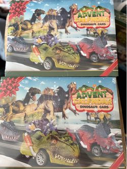 Dinosaur Car Advent Countdown Calendar
