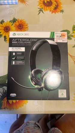 Xbox 360 Afterglow wired headset plus remote