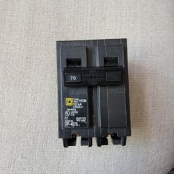Square D HOMELINE 2 Pole 70A Breaker