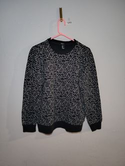 Forever 21 Geometric Print Crewneck Sweatshirt