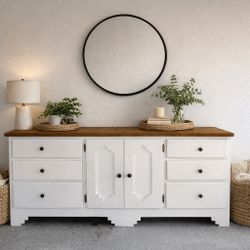 ✨Refurbished Modern Farmhouse Dresser/ Buffet/ Entertainment Center✨