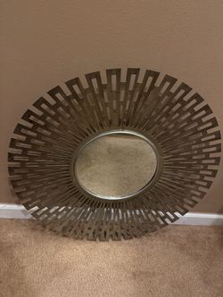 Patton Picture Co. Round Metal Sunburst Accent Mirror - Wall Decor