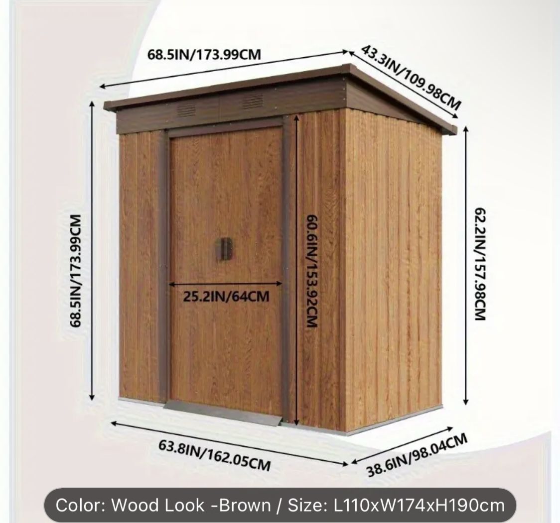 4x6 Outdoor Tool Shed
