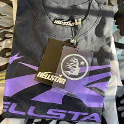 Hellstar Classic Gel Tee ‘Black/Purple’