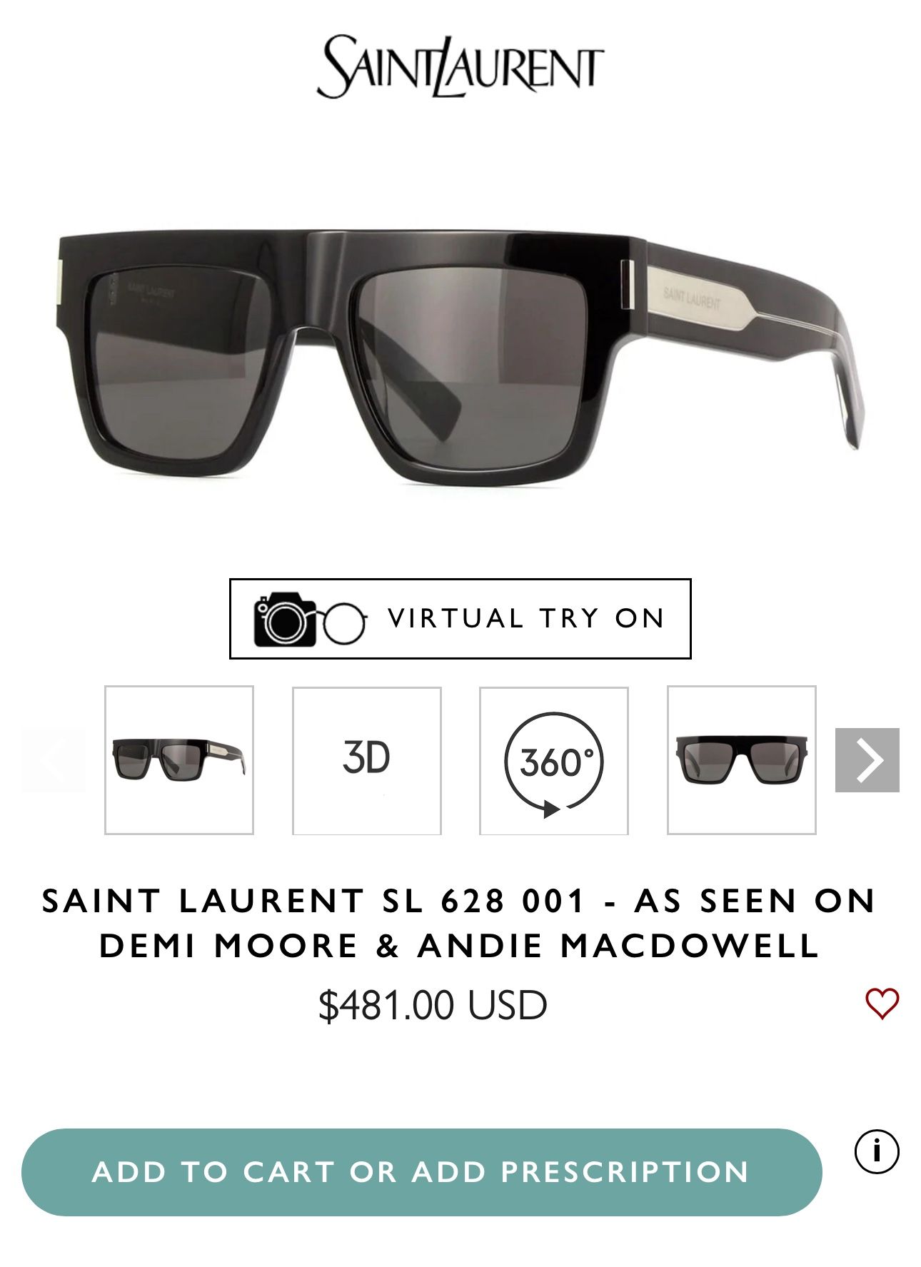 Saint Laurent Sunglasses 