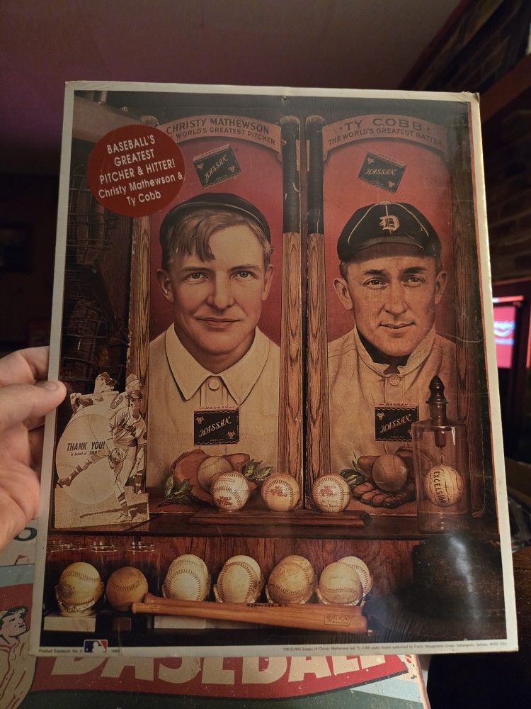 Ist Edition Print Of Ty Cobb And Christy Mathewson