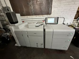 Canon Imagepress C750 Digital Color Copier Printer Scanner Lct Staple Finisher 