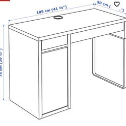 🪑 IKEA Micke Desk + High Add-On for Sale